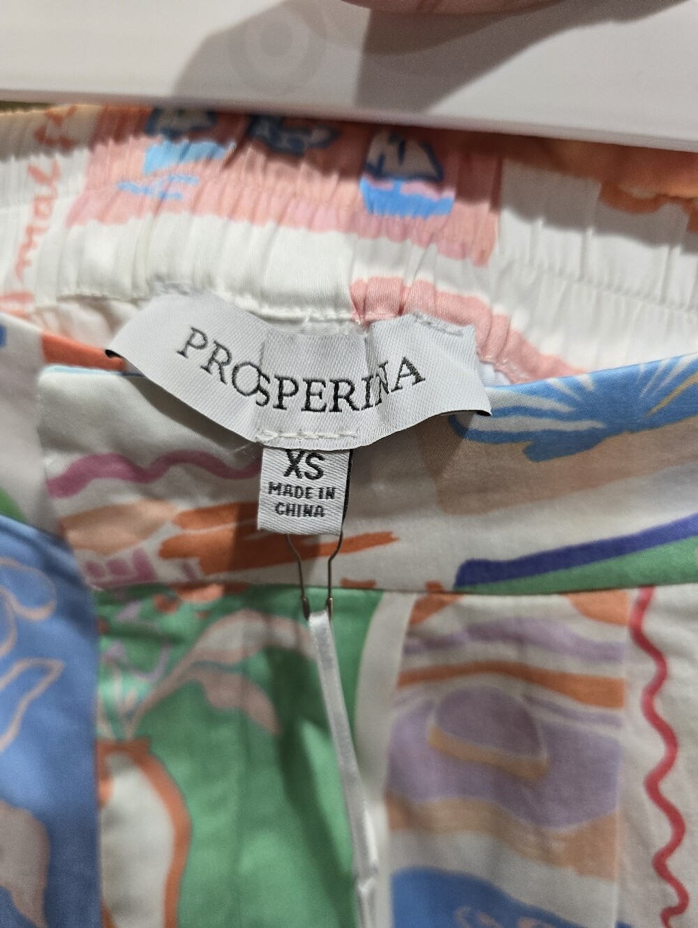 NWT Prosperina Sienna Multi Print Cotton Tab Shorts XS - Picture 6 of 9